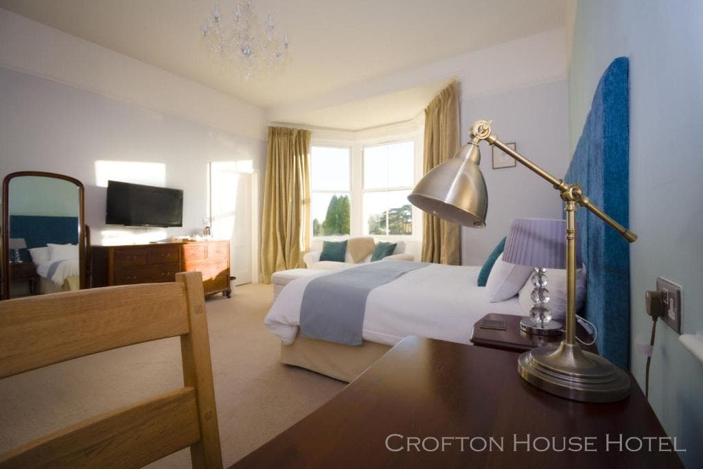 Comfortable bedroom at Crofton House Hotel